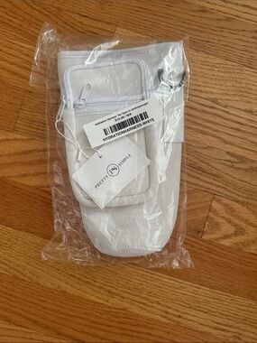 White Hydration Harness Phone Pouch